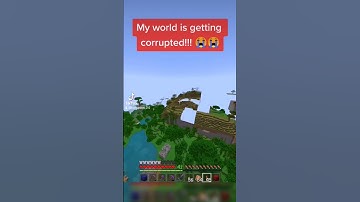 My world is getting Corrupted!!! #minecraft #corruption