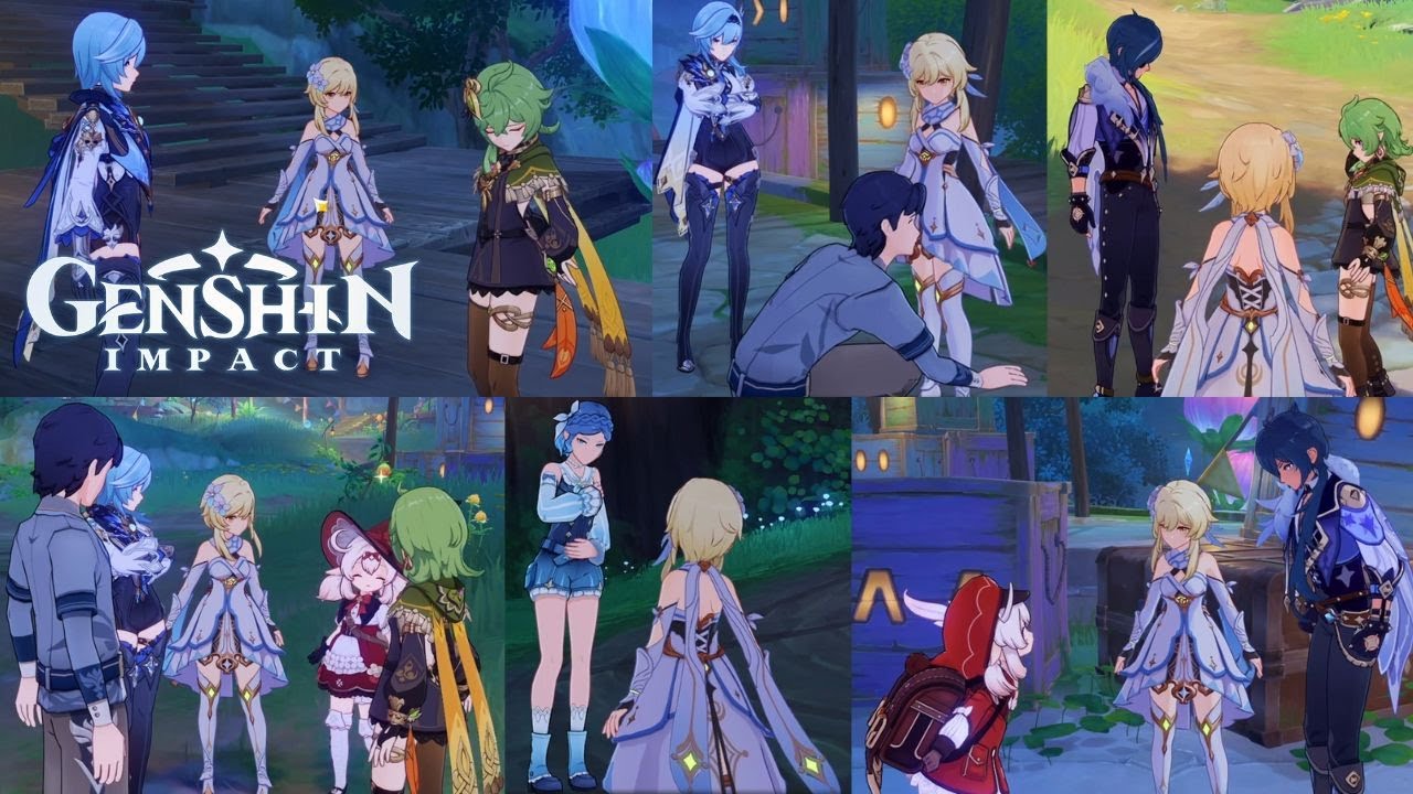 Playable characters extra dialogue in 3.8 event | Secret Summer Paradise | Genshin Impact 3.8