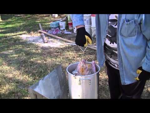 How to Fry a Thanksgiving Turkey! Honey Butter Injected!