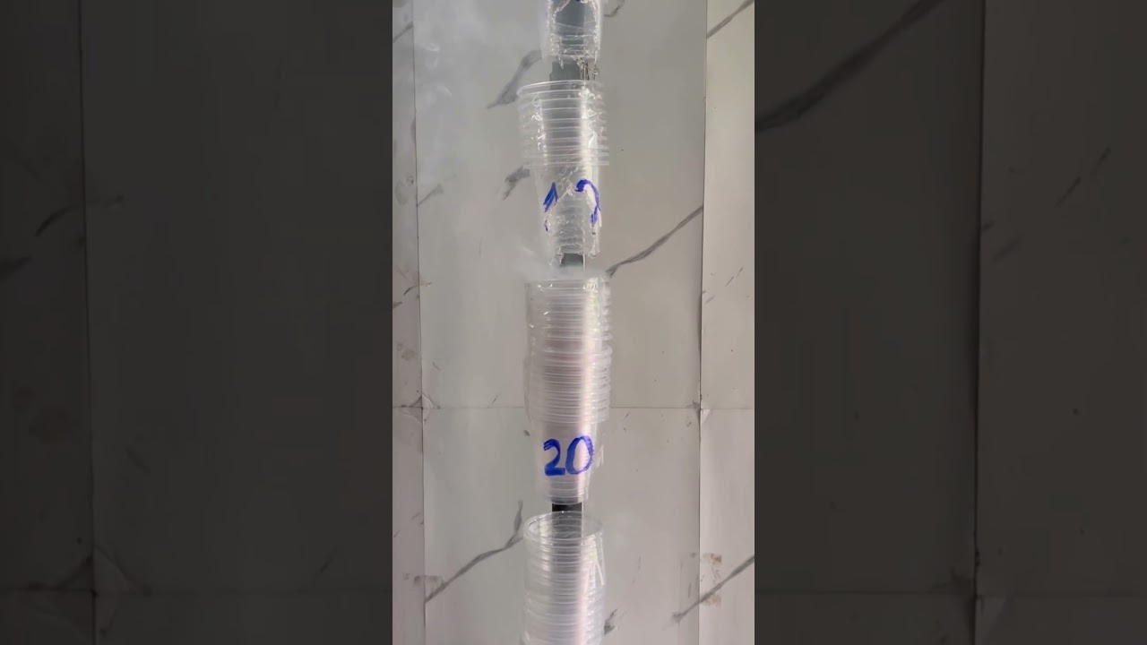 Experiment Description: Heating 100 Plastic Cups at 1000°C