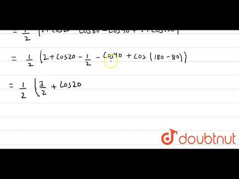 The value of `cos^(2)10^(@)-cos10^(@) cos 50^(@) + cos^(2) 50^(@)` is