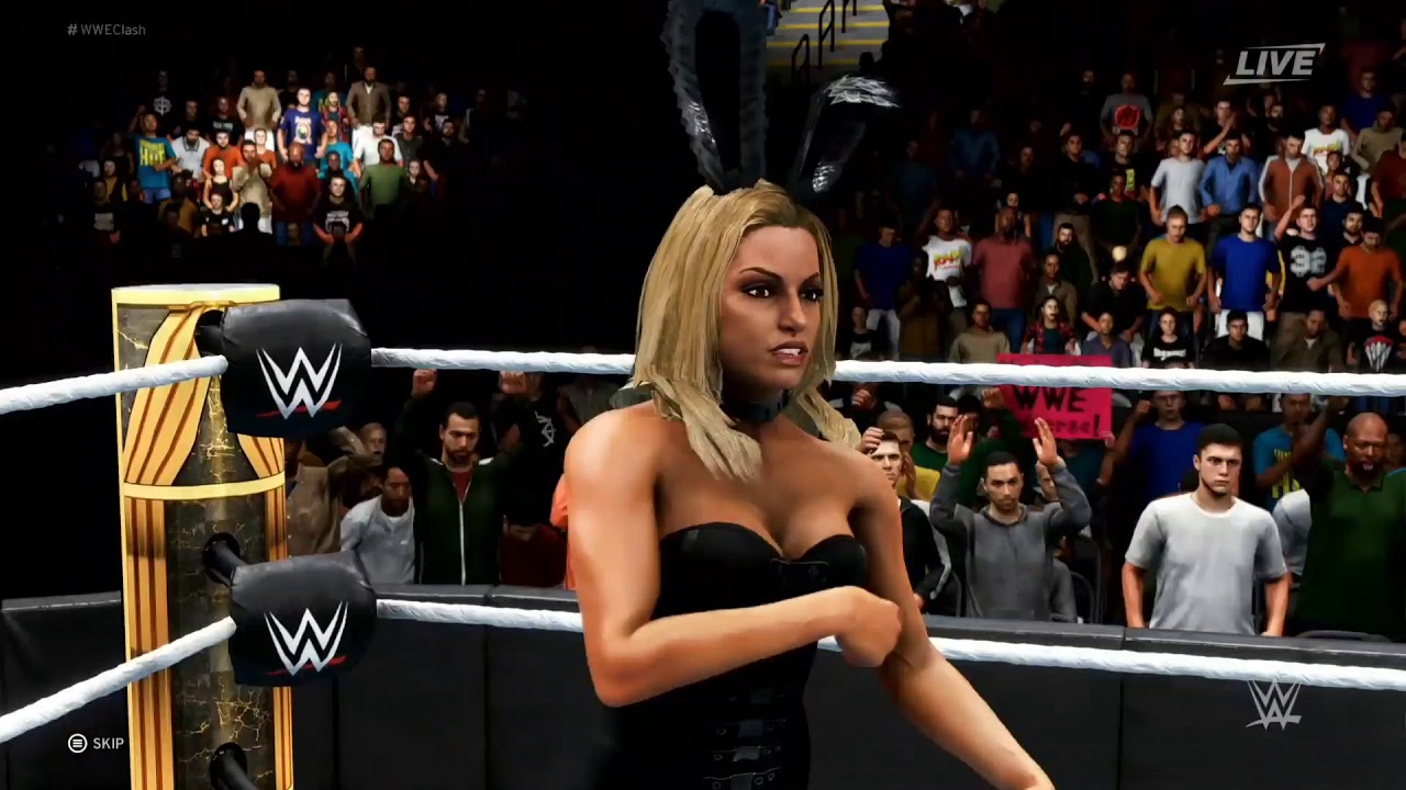 WWE 2K20 Bikini Match Trish Stratus vs Alexa Bliss - YouTube.