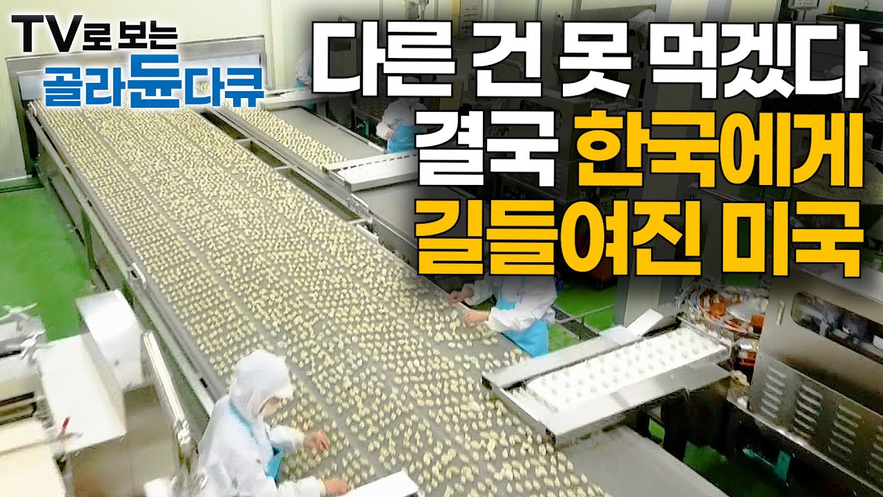 한국식으로 먹더니 아예 정착해버린 미국｜한국인에겐 일상인 국민 간식의 정체｜만두 대량 생산 공장｜극한직업｜#골라듄다큐