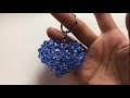 DIY kawaii bead love heart keychain 水晶串珠教学  镂空爱心小挂件