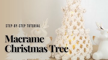 DIY Macrame Christmas Tree Light | Christmas Tree Tutorial | DIY Christmas Tree