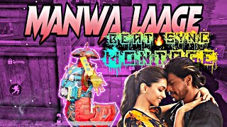 Manwa Laage🔥Bgmi Best SyncMontage||PubgVelocity Montage Beat Sync LIKE @SajidGamingYT  @igomwhooo