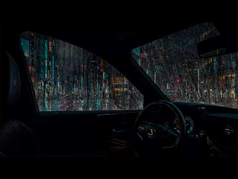 Fall Asleep to Heavy Rain on a Car Window in Tokyo 🌙🚘 | 10 Hours of Calm ASMR Rain Sounds