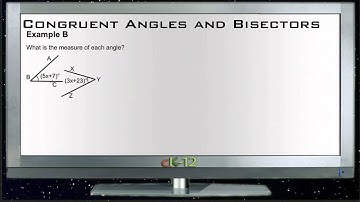 Congruent Angles and Bisectors: Examples (Basic Geometry Concepts)