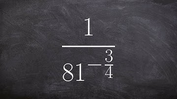 Learn to evaluate an expression with a negative rational power in denominator