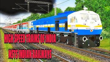 ELECTRIC VS DIESEL HIGH SPEED TRAINS OF INDIAN RAILWAYS | MSTS Open Rails || Indian Railways |