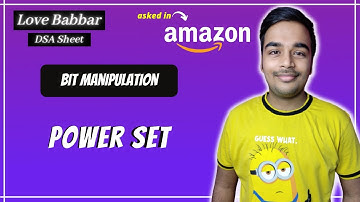 Power Set | Bit Manipulation | DSA Sheet