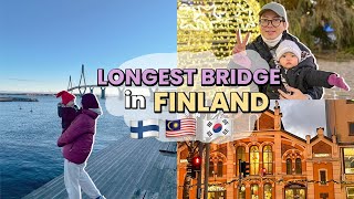 Visiting Longest Bridge in Finland + Vaasa Christmas Market