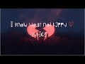 Powfu- I know your not happy (Lyrics)