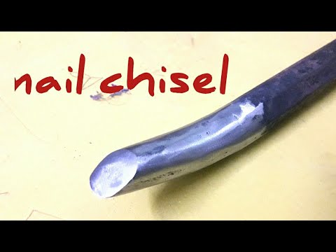 BLACKSMITHI : NAIL CHISEL PIPE HOLE CUTTING MAKING INDIAN BLACK SMITH ...