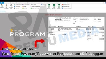 Cara Input Pesanan/Penawaran Penjualan ke Pelanggan | iPos 5 All Edition