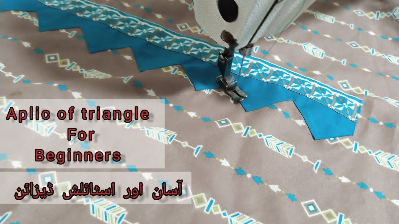 Aplic of triangle neck design 🧵 YouTube
