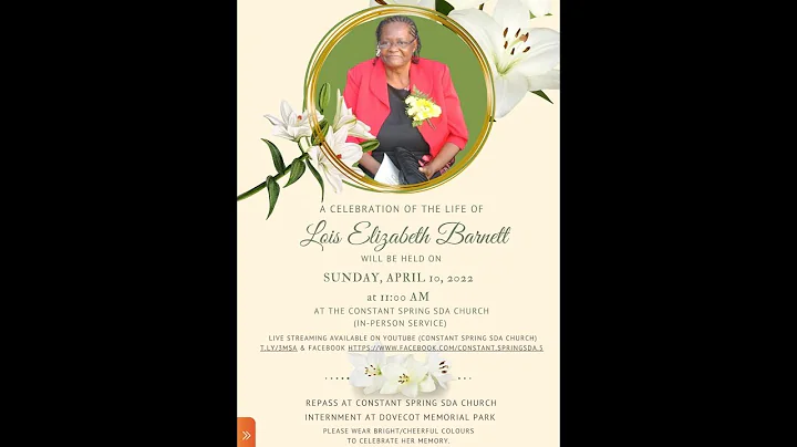 Thanksgiving Service for the Life of Lois Elizabet...
