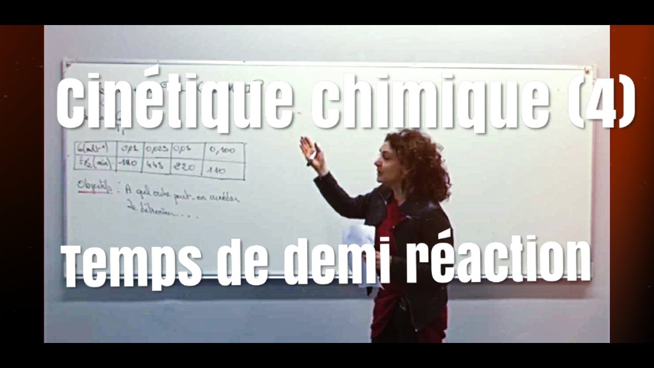 Cinétique chimique (4/6) : temps de demi réaction