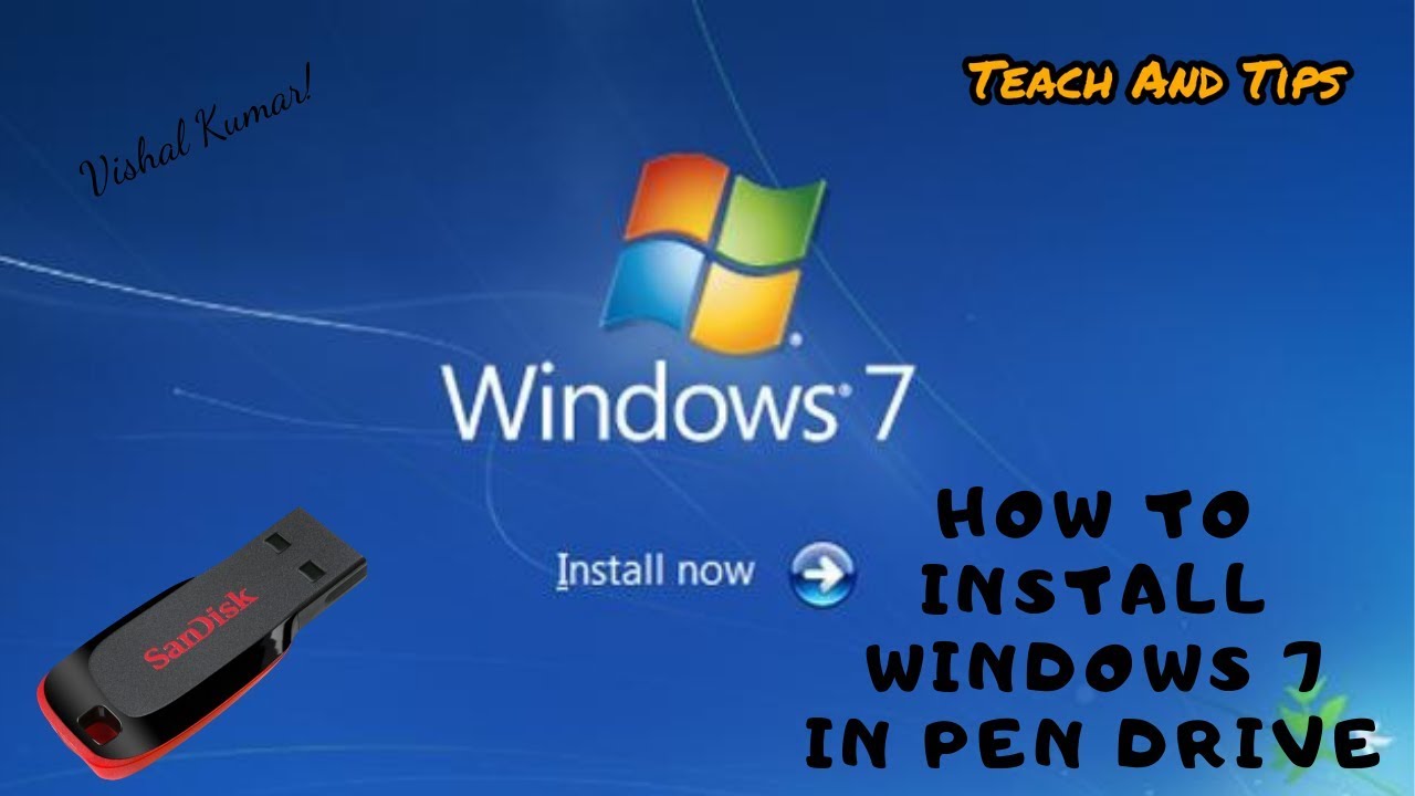 how-to-install-windows-7-with-usb-complete-tutorial-in-hindi-2019-youtube