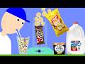 【Algodoo】Trying Lay's and M&M's Shake!｜ポテトチップスとM＆M'sのシェイクを作って飲んでみた