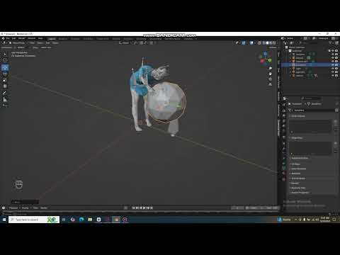 how to hold or pick character any object in blender