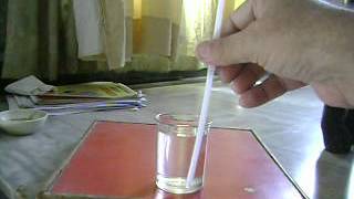Straw dropper or dipper to show that air occupies space: A science experiment