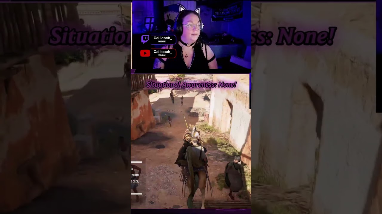 I swear NPCs are trying to get hit #assassinscreed #gaming #fail
