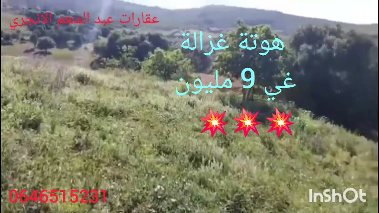 هميزة غزالة دار بلدية قديمة وغرسة المساحة 3000ميتر ومطلة على الطبيعة الخلابة 0646515231 نواحي خميس ا