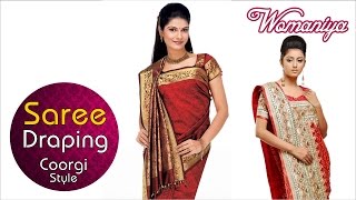 coorgi saree draping