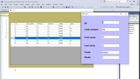 VB.net tutorial| send data from Selected row DataGridDView in one form to textboxes in another form