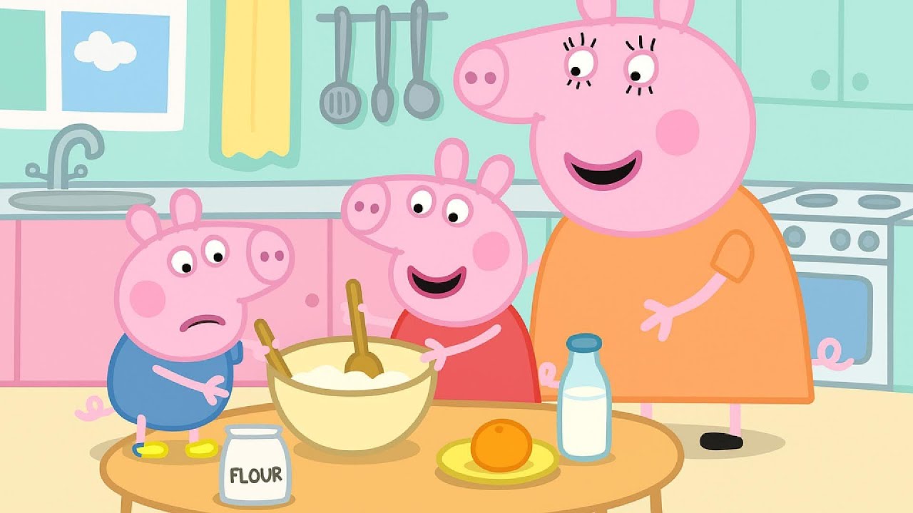 Peppa Pig Kitchen Fun! 🥣 George Helps Mummy Pig Cook | Funny Peppa Pig Animation