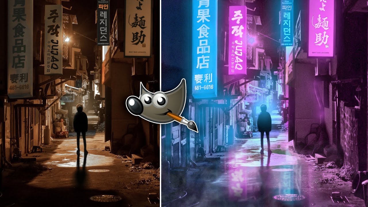 Cyberpunk Effect in Gimp