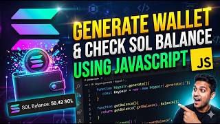 Solana Web3.js v3 Tutorial | Generate Wallet & Check SOL Balance Using JavaScript
