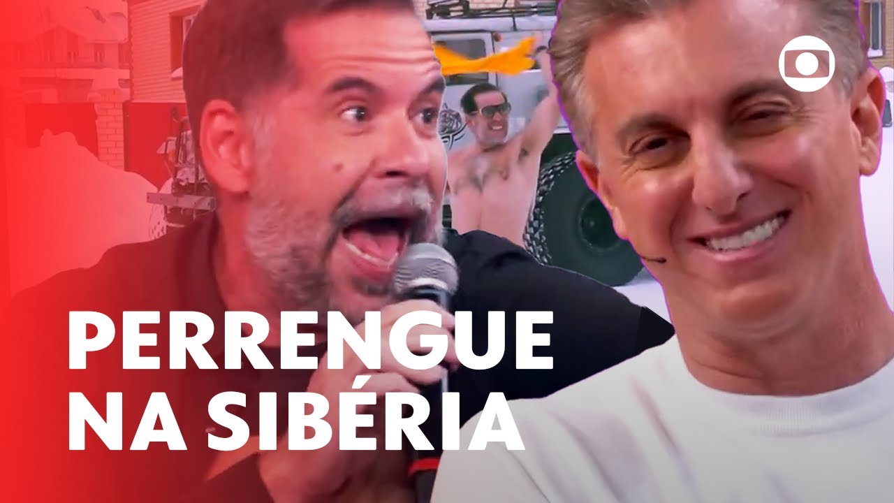Luciano Huck e Leandro Hassum passaram perrengue na Sibéria 🥶 | Domingão | TV Globo