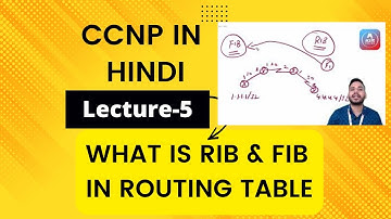 CCNP Course Lecture 5 | RIB vs FIB | What is routing information base & forwarding information base