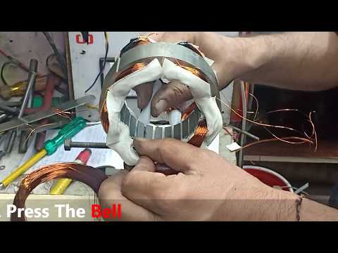 Air Conditioner Motor winding Full Rewinding Data 6+6 coil 960 rpm || 6 pole slow speed
