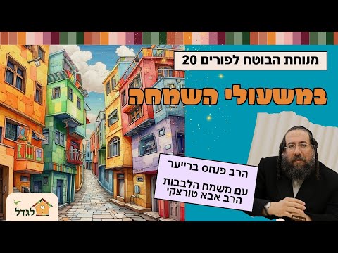 הרב פנחֶס ברייער מארח את משמח הלבבות הרב אבא טורצקי.😄😄 מנוחת הבוטח פרק 20 עם כיתוביות