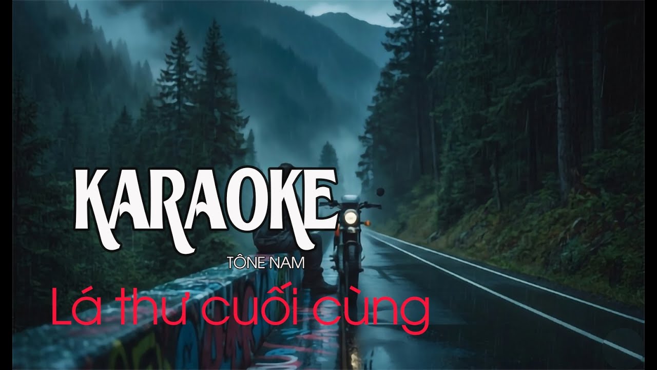 KARAOKE LÁ THƯ CUỐI CÙNG | AI COVER | Nhạc Buồn Tâm Trạng | Beat Chuẩn Dễ Hát