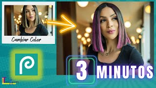 CAMBIAR el color del CABELLO en PHOTOPEA【3 MINUTOS】🔥ONLINE screenshot 5
