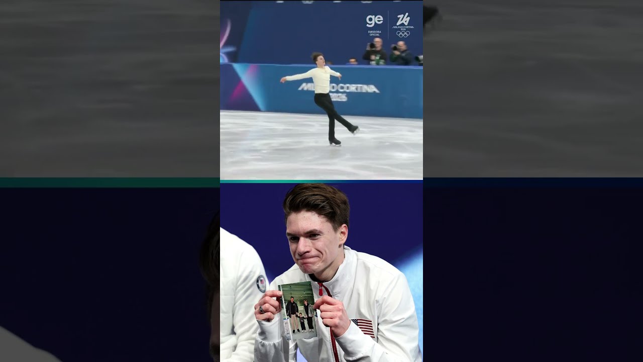 MAXIM NAUMOV FAZ HOMENAGEM AOS PAIS QUE MORRERAM EM ACIDENTE AÉREO | #shorts | ge.globo