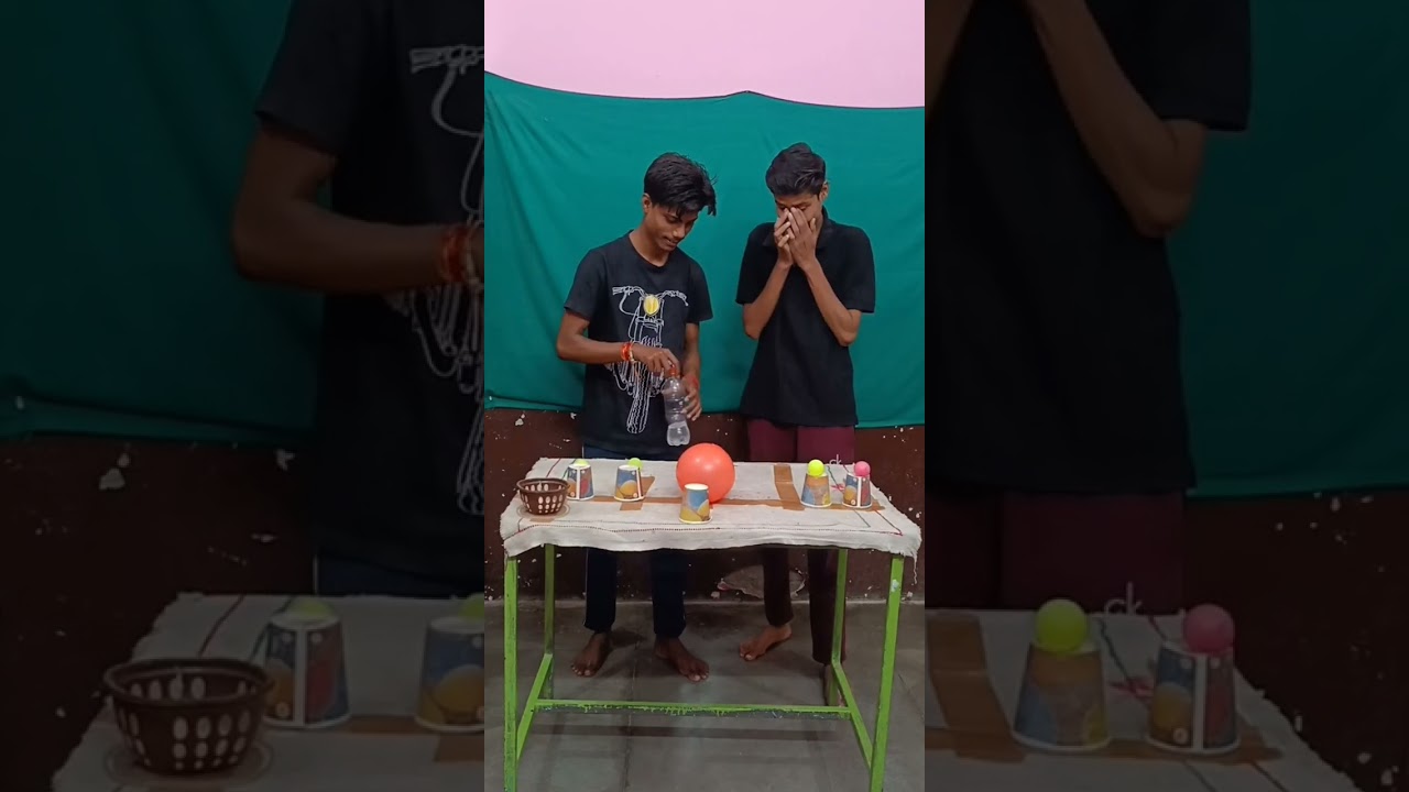 Stand The Bottle And Put A Ball On The Glass Challange 