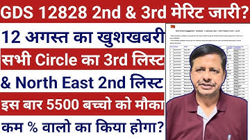 GDS result 2023 | GDS 12828 2nd & 3rd List 2023 | gds special drive result | #gds #postoffice