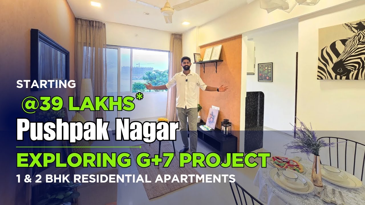 G+7 Project in Pushpak Nagar | 100% CIDCO TP Plot | 1 & 2 BHK + Shops | 0% Brokerage | CC Received