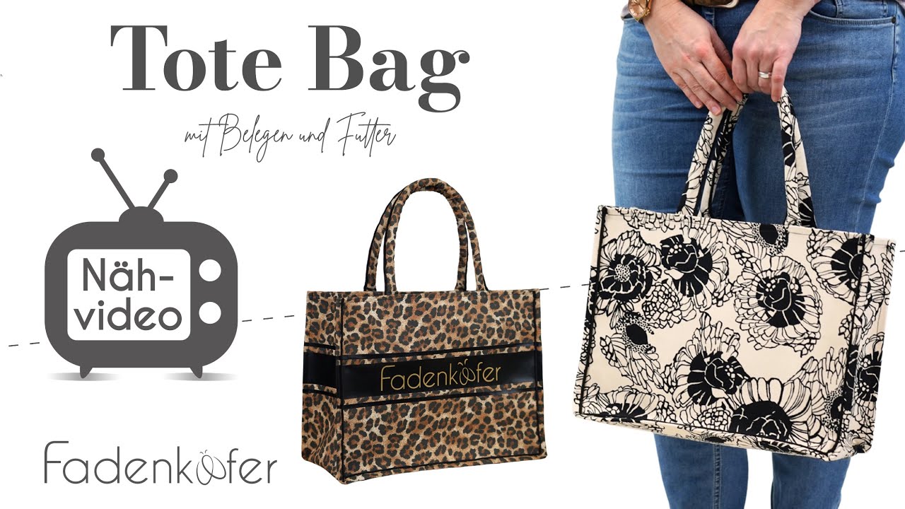 Nähe dir deine eigene stylische Tote Bag Tasche mit Fadenkäfer!