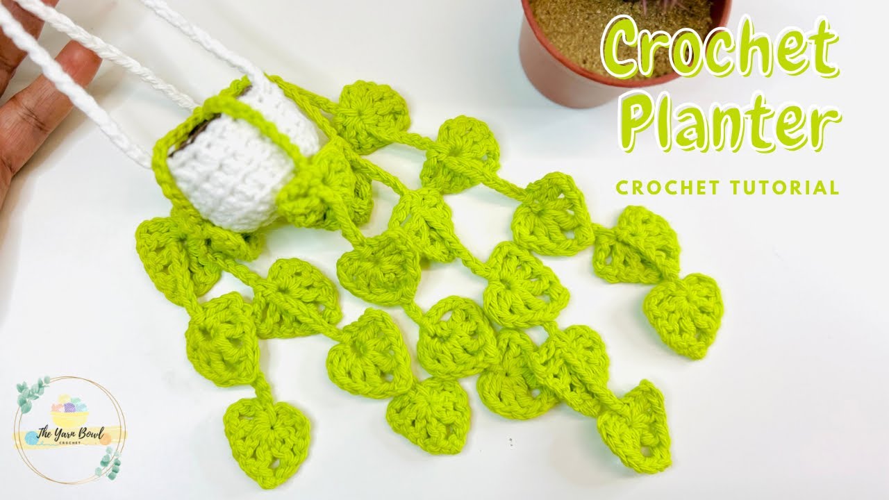 Crochet Potted Plant | Crochet Hanging Planter | Crochet Plant