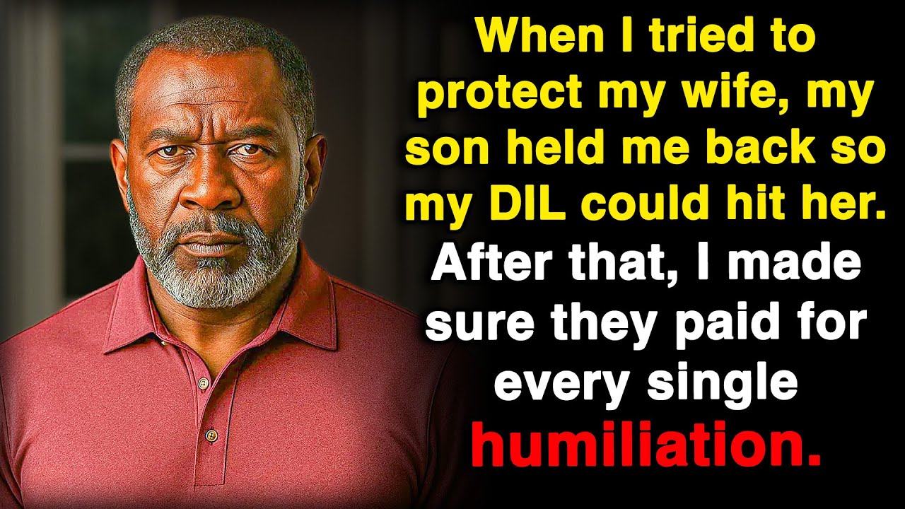 When my daughter-in-law hit my wife, I stepped in to protect her, but then my son...