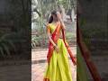 Half saree from scratch- part 2 #outfitfromscratch #stitching #halfsaree #saree #outfitfromsaree