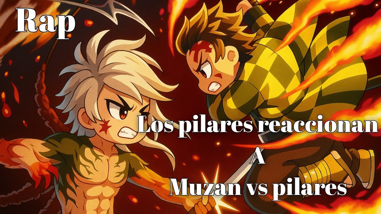 los pilares reaccionan a muzan vs pilares rap de darckstar michikatsu #darckstar