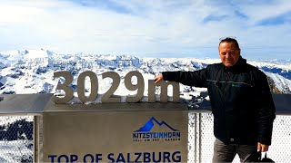 MET DE TOURINGCAR NAAR ZELL AM SEE-KAPRUN EN EEN BEZOEK AAN DE KITZSTEINHORN "TOP OF SALZBURG".