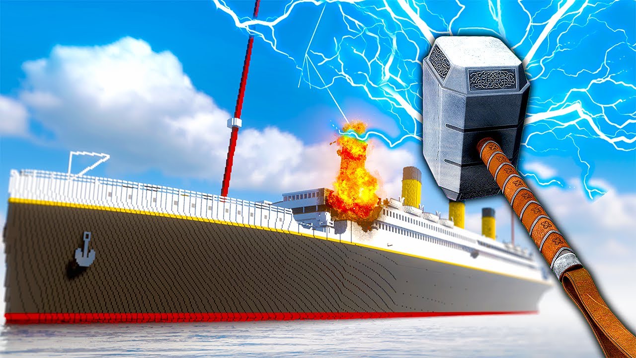Download USING THOR'S HAMMER ON THE TITANIC  - Teardown Mods Gameplay